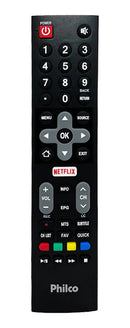 Controle Original Tv Philco Smart Com Tecla Netflix