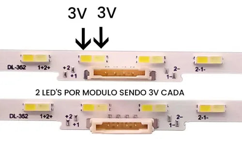 Kit Barreamento Led Un50au8000g Un50bu8000g Un50cu8000g